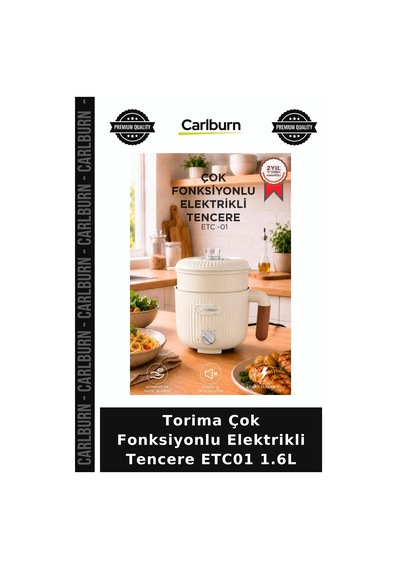 Delux Serisi Torima Çok Fonksiyonlu Elektrikli Tencere Etc01 1.6l Yemek Aracı Cihazlar Pişirici