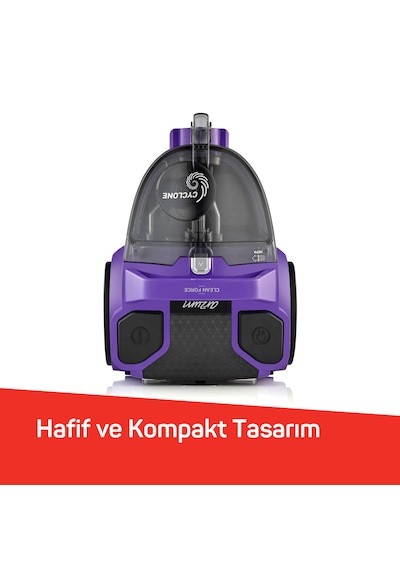 Arzum AR4070 Cleancompact Cyclone 890W HEPA Filtreli 1.8 litre Toz Torbasız Elektrikli Süpürge
