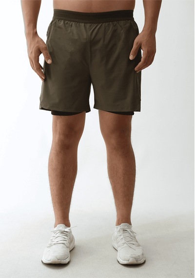Nature The Brand Unisex Gym Ve Fitness Astarlı Taytlı Şort / Gizli Cep Detaylı Antrasit