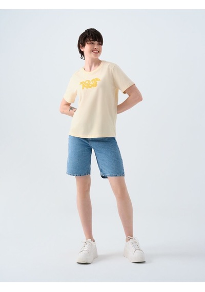 LOFT Regular Fit Kadın Tshirt K.kol Lf2039130 Q1.v1 Bej