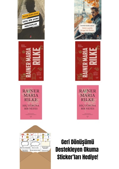 Rainer Maria Rilke 6 Kitap Set + Okuma Sticker'ları