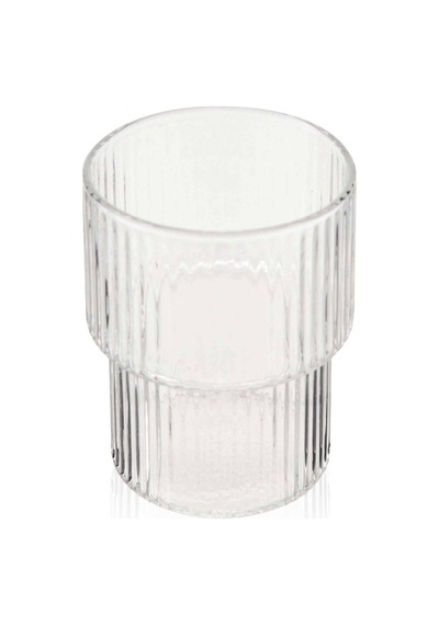 Tohanaa Çizgili Cam Bardak - 280 Ml Renkli