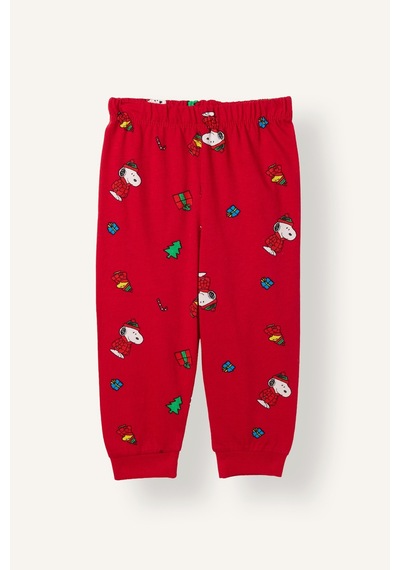 Defacto %100 Pamuk Snoopy Lisanslı Baskılı 2li Pijama Takımı Erkek Bebek I2370a526wnrd347 Kırmızı-rd347
