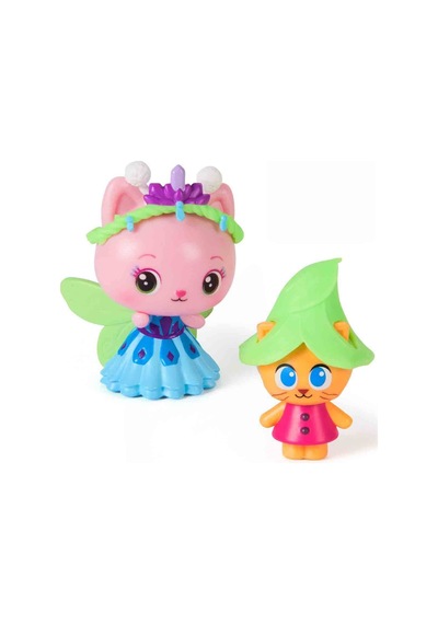 Gabby S Dollhouse 2 Li Figür Seti - Queen Kitty Fairy Kitty Gnome