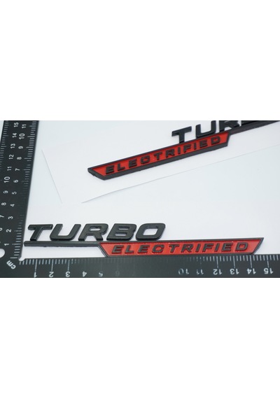 Dk Tuning Benz Turbo Electrified Çamurluk Yanı Kırmızı Logo Amble
