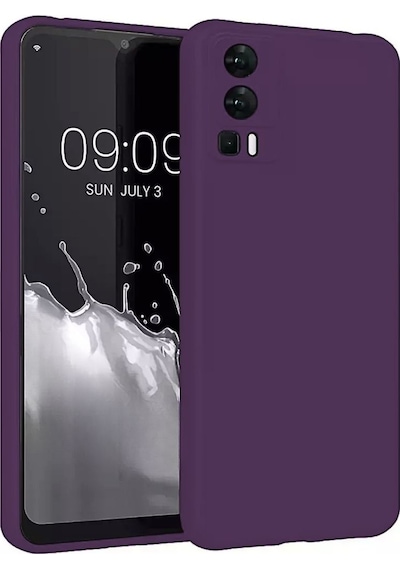 General Mobile GM 23 Uyumlu Silikon Kılıf - Kamera Korumalı Esnek Pastel Renk Kapak - Mor
