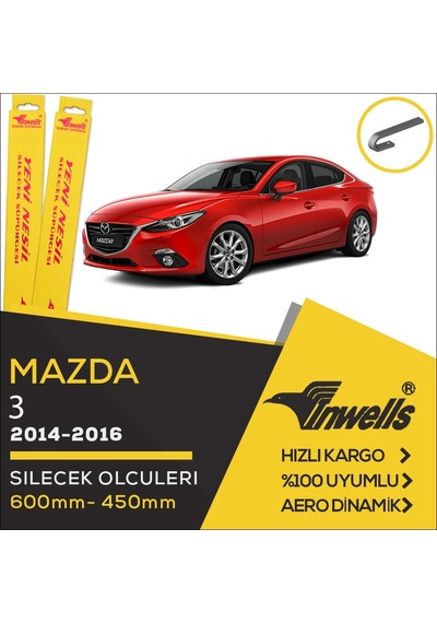 Mazda 3 Sedan Muz Silecek Takımı 2014-2016 İnwells