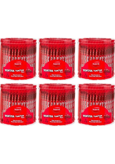 Kent Tofita Yumiyum Yumuşak Şeker Vşneli  6.7 G 6 x 120 Adet