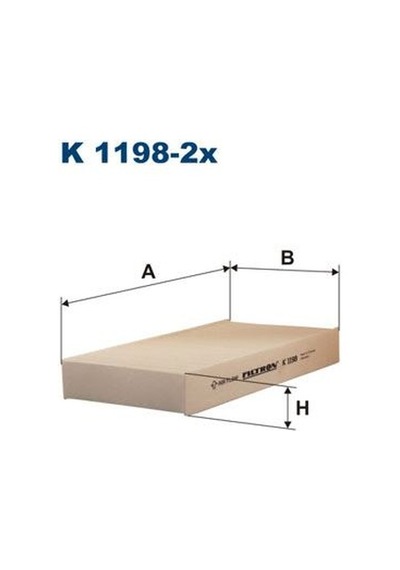 Fıltron K 1198-2x Polen Fıltresı Cıvıc Vıı 2001 2006 Hrv 1999 2006 Crv 2002 2006