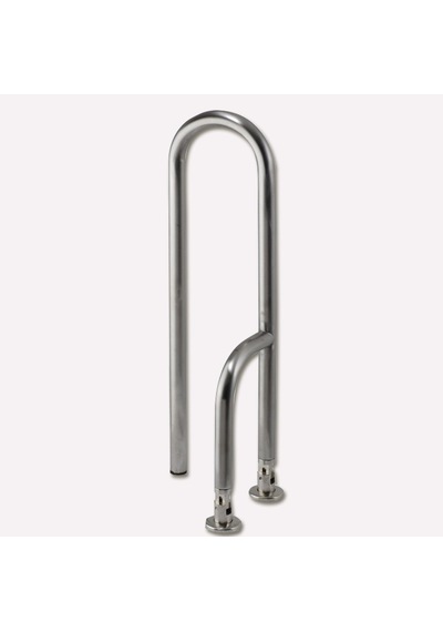Kare Mafsallı Lavabo Yan Tutunma Barı Gri