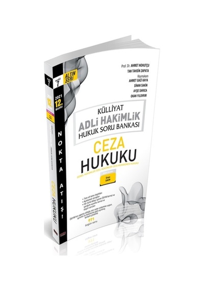 KÜLLİYAT Ceza Hukuku, CMK Soru Bankası Adli Hakimlik 2021 - Savaş Yayınevi