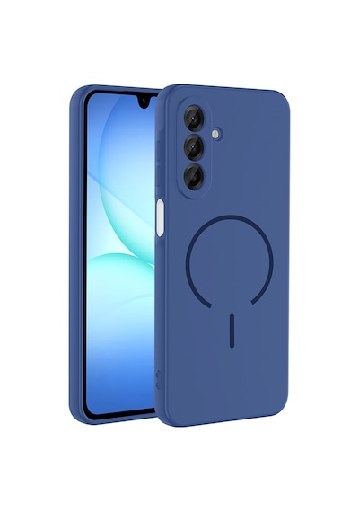 Zore Galaxy A17 Kılıf M-safe Şarj Özellikli Ogaa Meta Kapak - Lacivert