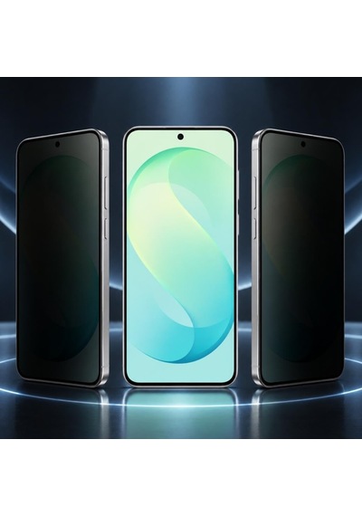 Samsung Galaxy S26 Fe İle Uyumlu Hayalet Ekran Koruyucu Yandan Görünmeyen Privacy Gizlilik Filtresi, 9h Kırılmaz Nano Cam Sm-s741b