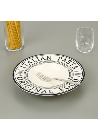Kitchen İtalian Makarna Tabağı - Beyaz - 27 Cm Renkli