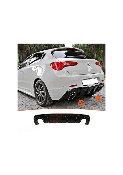 Alfa Romeo Giulietta 2010-2019 Plastik Boyasız Arka Difüzör