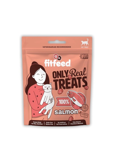 Freeze-dried Çiğ Somon Kedi Ödül Maması 40g