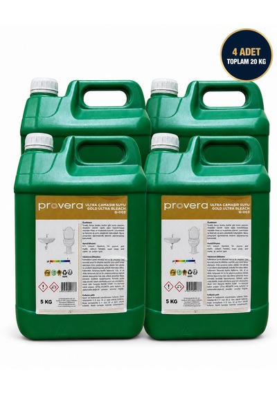 Çamaşır Suyu Gold 5 Kg 4'lü Set
