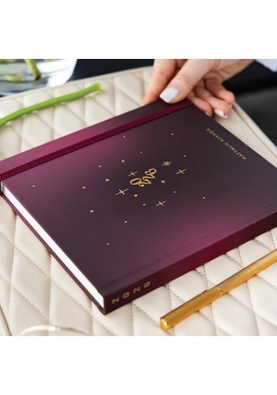 2026 Dikey Haftalık Ajanda 12 Aylık Sert Kapak 18 X 20 Cm - Bordo Açık Gri
