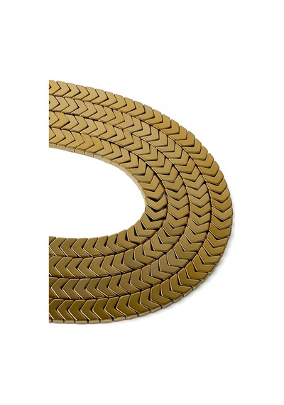 8x3 Mm Sarı Çavuş Hematit Taşı Dizi