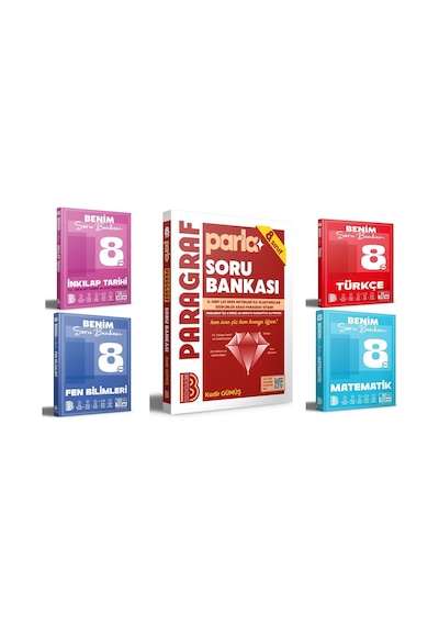 Benim Hocam 8. Sınıf Türkçe Fen İnkılap Matematik Paragraf 5li Set