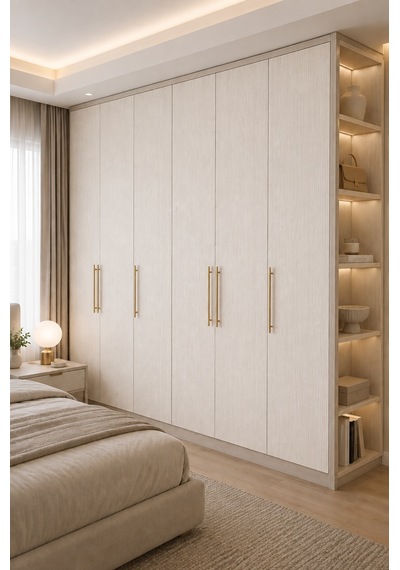 Deconitte Premium Açık Bej Meşe Ahşap Desenli Kendinden Yapışkanlı Pvc Mobilya Dolap Tezgah Kaplama Folyosu 60x100 Cm