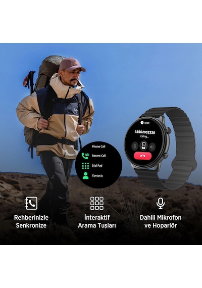 Bix SW02AI 1.43" Amoled Ekran Chatgpt Destekli Akıllı Saat (Distribütör Garantili)
