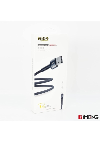 3a Usba To Type-c Pro Braided Örgülü Data Ve Hızlı Şarj Kablosu Siyah