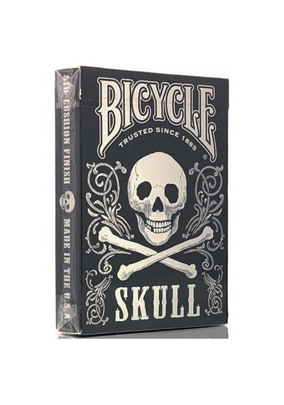 Bicycle Skull Metallic Silver Oyun İskambil Kartı