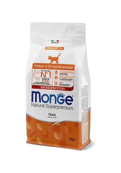 Monge Kitten Tek Proteinli Ördekli Yavru Kedi Maması 1,5 Kg