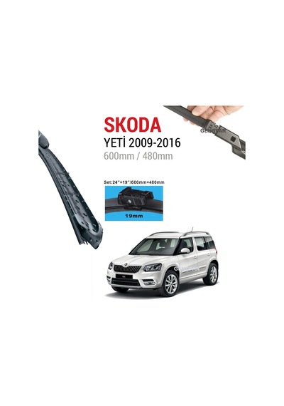 Skoda Yeti Silecek Takımı 2009-2016