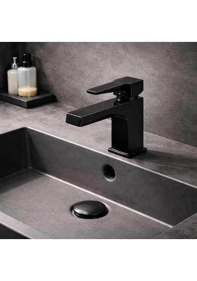Newarc Aqua Lavabo Bataryası Siyah 941521B