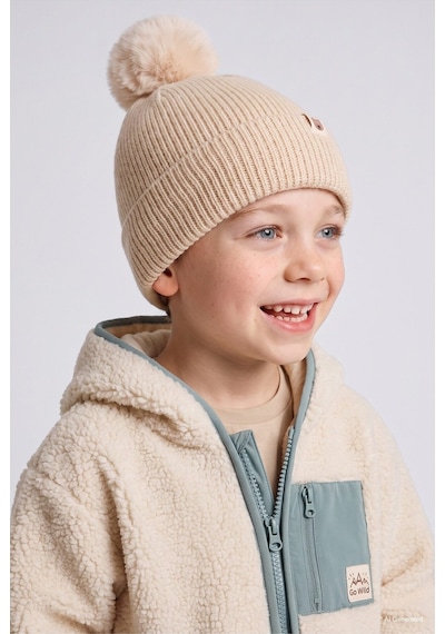 Defacto Dokuma Etiketli Triko Bere Erkek Bebek Y6262a226wnbg186 Bej-bg186