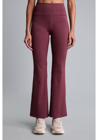 Defacto Esnek Kumaş Aırtech Flare Fit Yüksek Bel Beli Saran Sporcu Pantolon C9192ax26aubr93 Bordo-br93