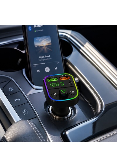 Kablosuz Araç Mp3 Çalar Fm Transmitter Type-c Girişi Ve Çift Usb Şarj Portu
