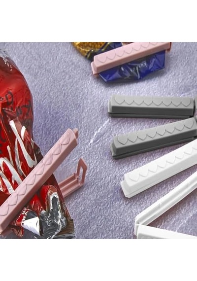 Poşet Klipsi, 6 Ve 12 Adet Seçeneği, Karışık Renkli 6