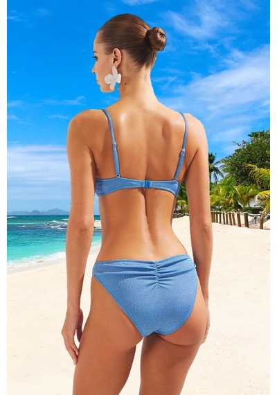 Ersefa Tasarım Bikini Takımı Hızlı Kuruyan Yaz Koleksiyonu Klora Dayanık Mavi