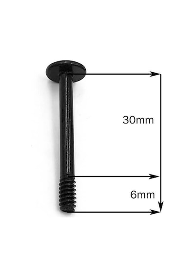 Uzun Kasa Fanı Vidası - Radyatör Fan Vidası - M3 30mm - 10 Adet
