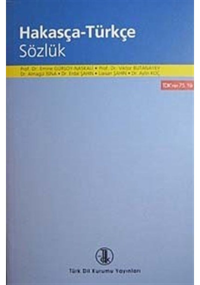 Hakasça - Türkçe Sözlük- Türk Dil Kurumu Yayınları