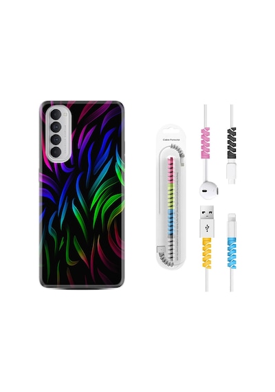 Oppo Reno 4 Pro Kılıf Kablo Koruyuculu Color Lines 1698