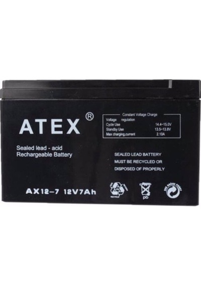 Akü Atex 12V 7Ah Bakimsiz Kuru Tip Akü / 528705825