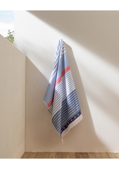 Madame Coco Noah Pamuklu Plaj Havlusu - Mavi/lacivert - 70x150 Cm 8684427310335 Çok Renkli