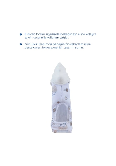 Babyjem Bebek Diş Kaşıyıcı Eldiveni Kirpi Ekru