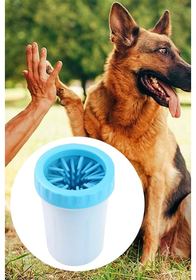 Soft Gentle Köpek Pati Yıkama Aparatı Mavi Pati Temizleme Aparatı