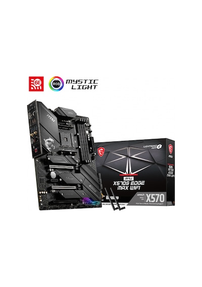 MSI MPG X570S Edge Max WIFI AMD X570 5300 MHz (OC) DDR4 Soket AM4 ATX Anakart