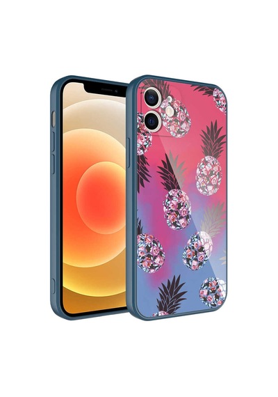Zore İphone 12 Uyumlu Kamera Korumalı Desenli Sert Silikon Ogaa Epoksi Kılıf-no3