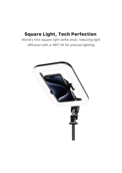 Bluetooth Kumandalı Şarjlı 8 İnç Led Ring Light Katlanabilir Selfie Çubuğu Ve Tripod 3 Renk Tonu