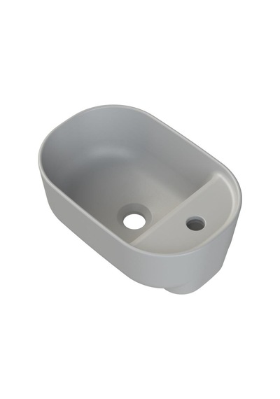 Turkuaz Cerastyle Aqua Tezgahüstü Mat Gri Lavabo 42 28 Cm