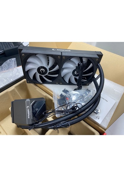 Rampage HelApple Uyumlu iOS D24 Siyah 12cm Fan Sıcaklık Göstergeli Intel Lga1700/amd Am5 Argb 240mm Sıvı Soğutmal