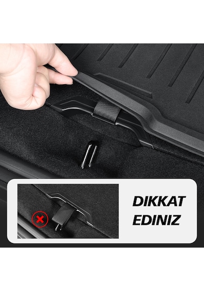 Tesla Model Y Juniper İçin Uyumlu Arka Bagaj Kaplama Plaka Kolu - 2 Parça