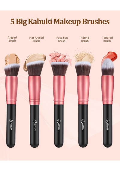 Makyaj Fırçaları Makyaj Fırça Seti - 16 Parça Bestope Pro Premium Sentetik Fondöten Kapatıcı Göz Farı Makyaj Fırçası, Eyeliner Fırçaları Rosegold